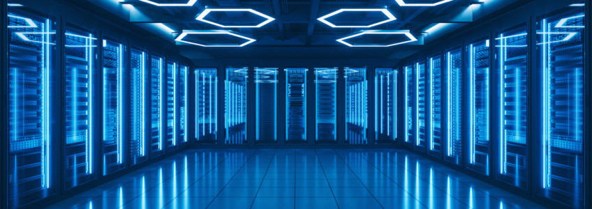 data center server room; tech stack